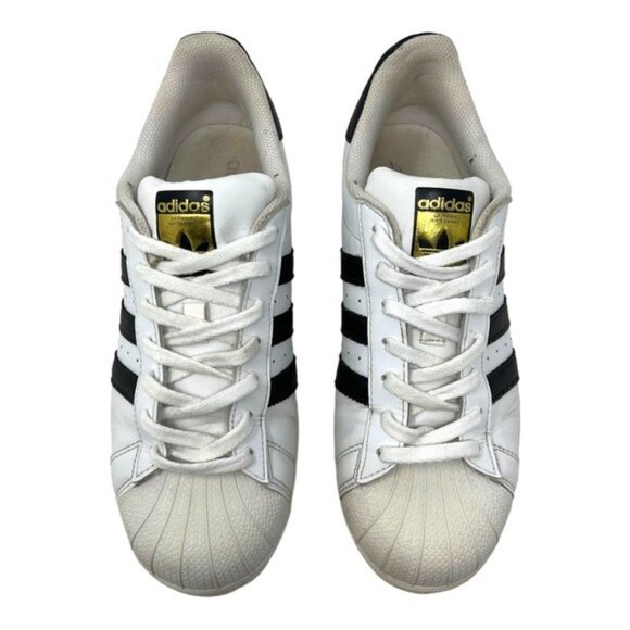 Adidas Superstar White & Black Sneakers - Picture 2 of 8
